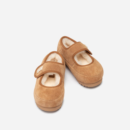 Ugg Logo Kids Mary Jane-Kids Slippers-PEROZ Accessories