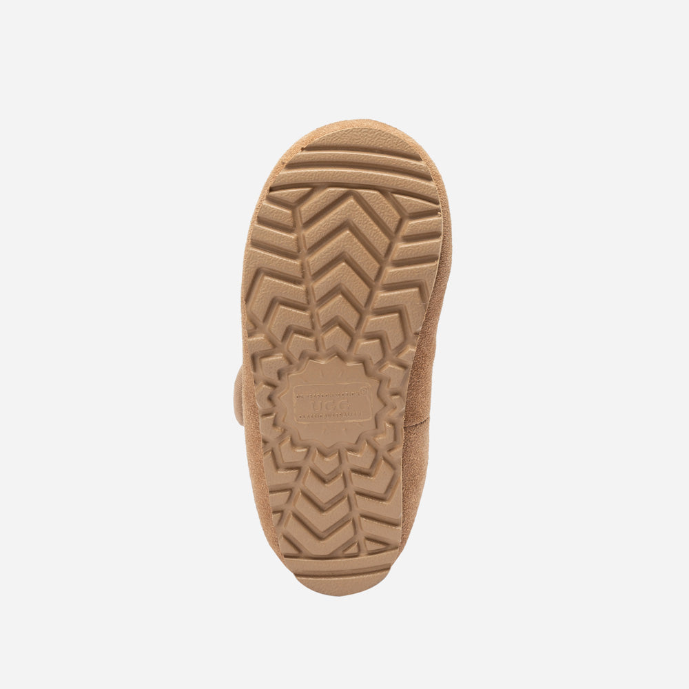 Ugg Logo Kids Mary Jane-Kids Slippers-PEROZ Accessories