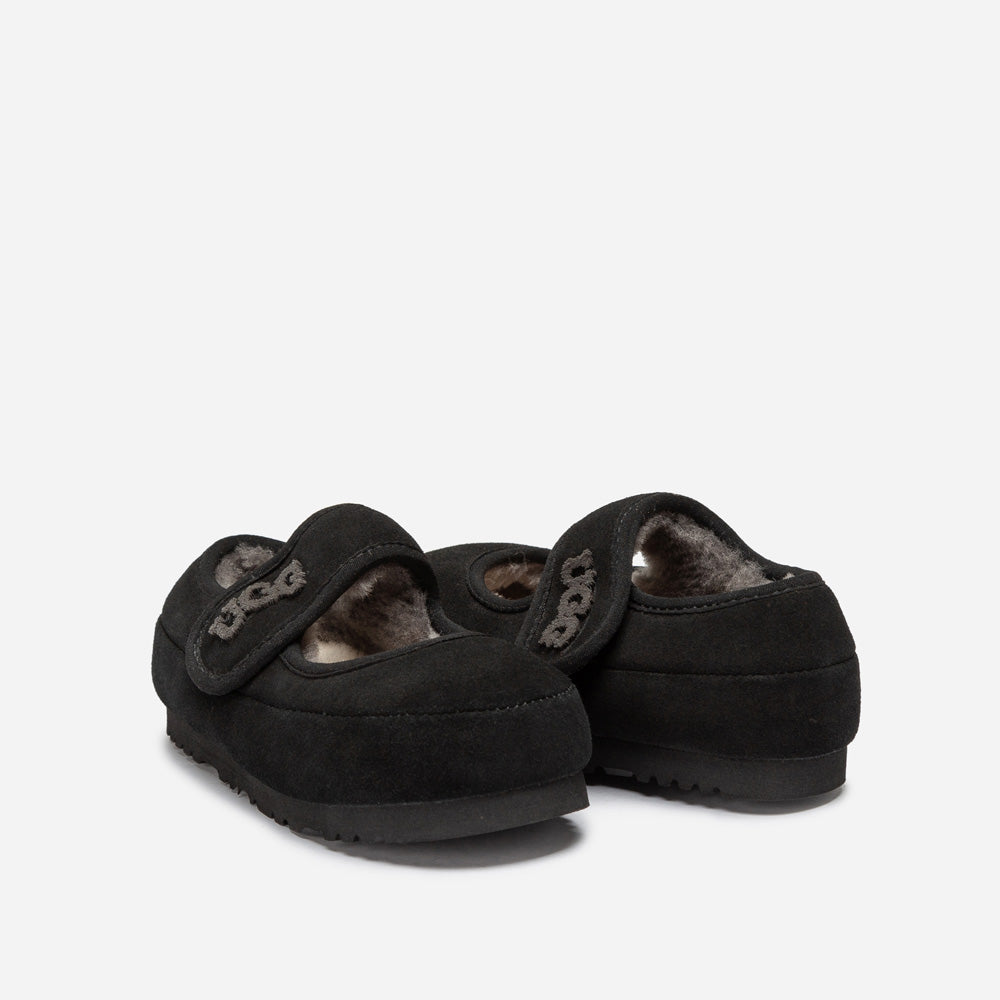 Ugg Logo Kids Mary Jane-Kids Slippers-PEROZ Accessories
