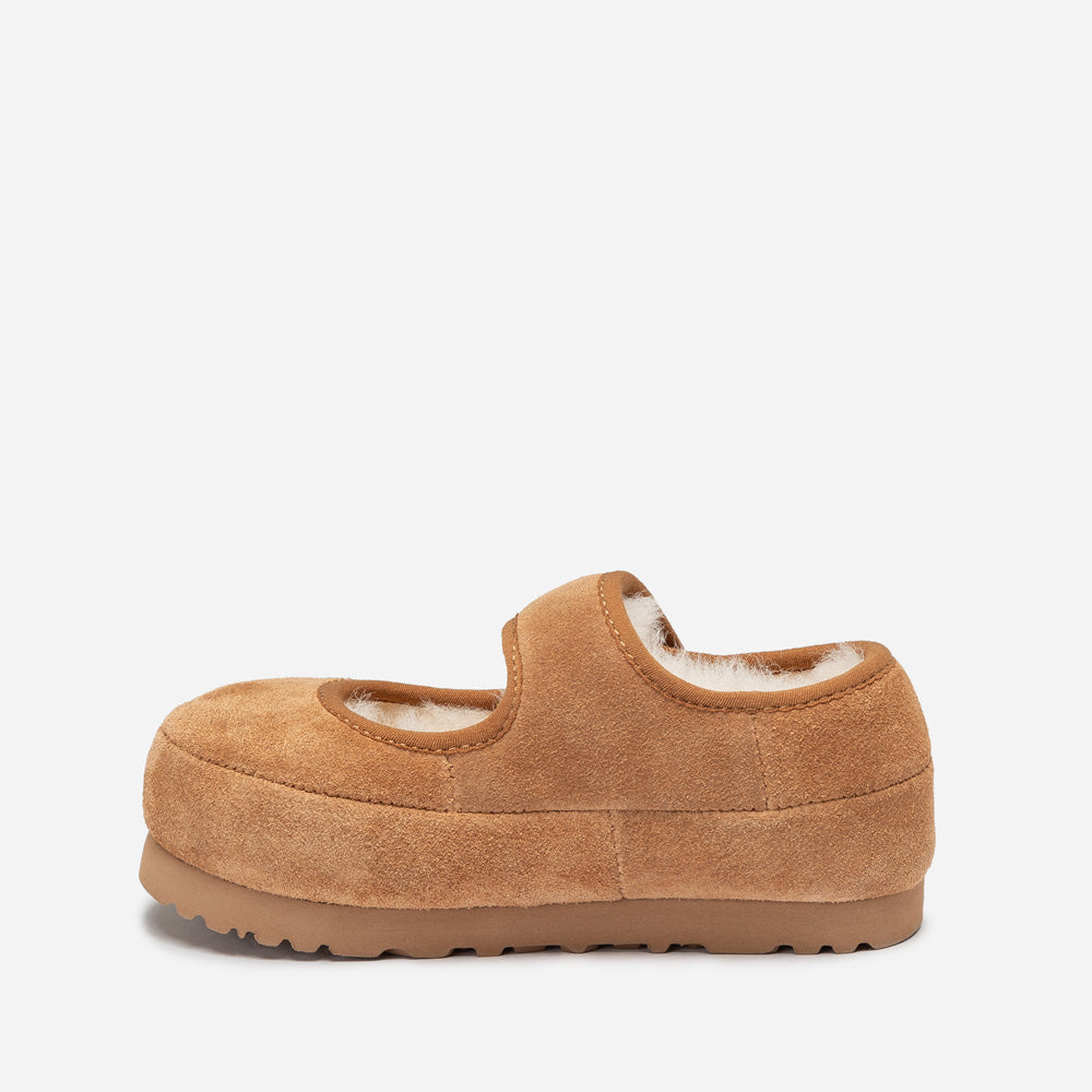 Ugg Logo Kids Mary Jane-Kids Slippers-PEROZ Accessories