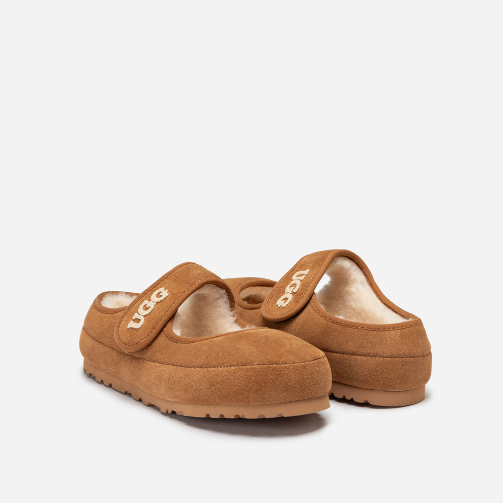 Ugg Mary Jane Emb Logo-Women Moccasins Loafers-PEROZ Accessories