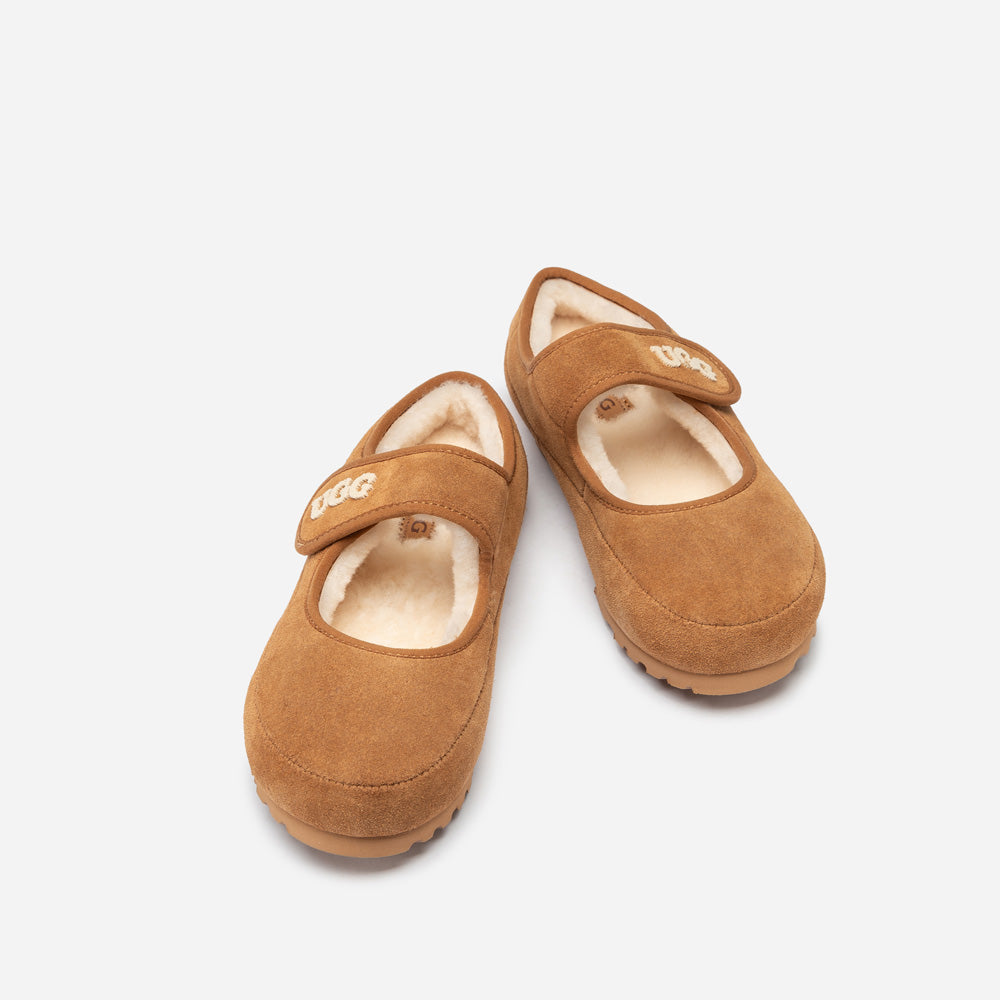 Ugg Mary Jane Emb Logo-Women Moccasins Loafers-PEROZ Accessories