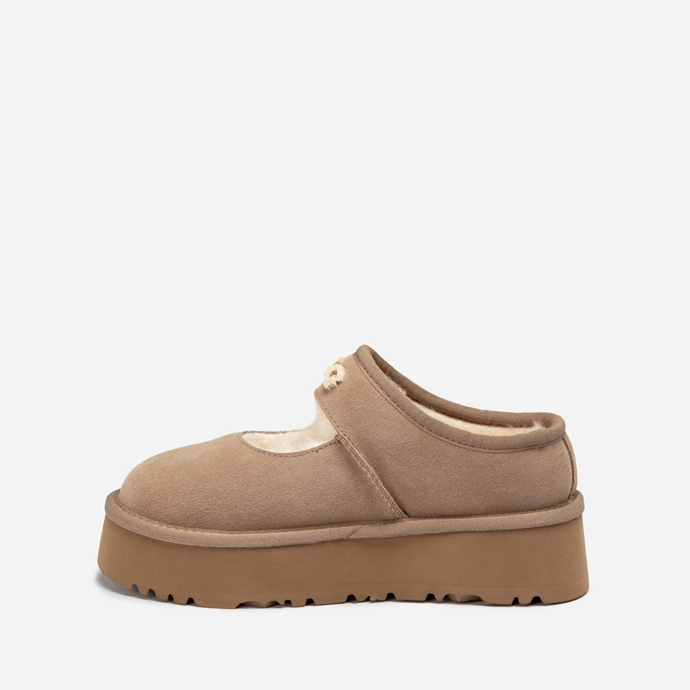 Ugg Mary Jane Emb Logo Platform-Women Moccasins Loafers-PEROZ Accessories