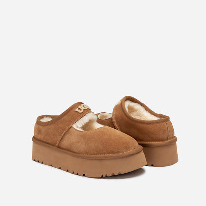 Ugg Mary Jane Emb Logo Platform-Women Moccasins Loafers-PEROZ Accessories