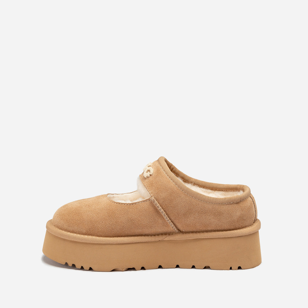 Ugg Mary Jane Emb Logo Platform-Women Moccasins Loafers-PEROZ Accessories