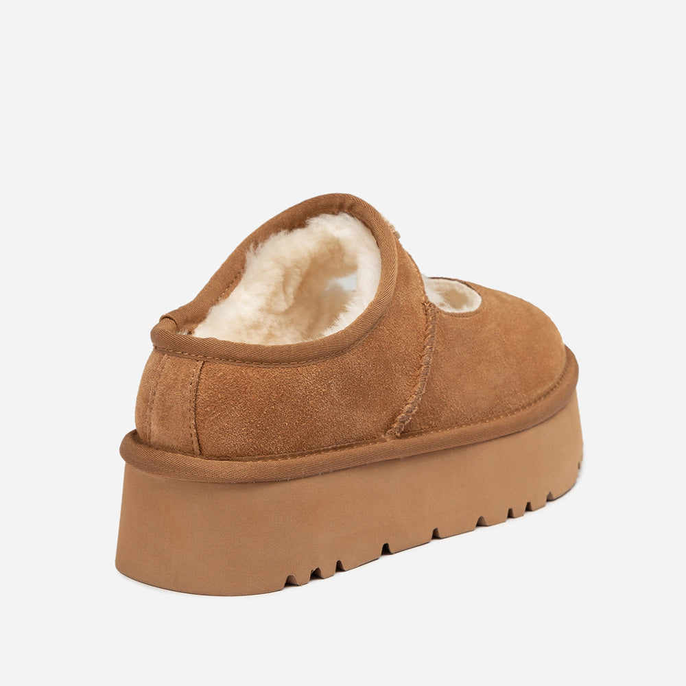 Ugg Mary Jane Emb Logo Platform-Women Moccasins Loafers-PEROZ Accessories