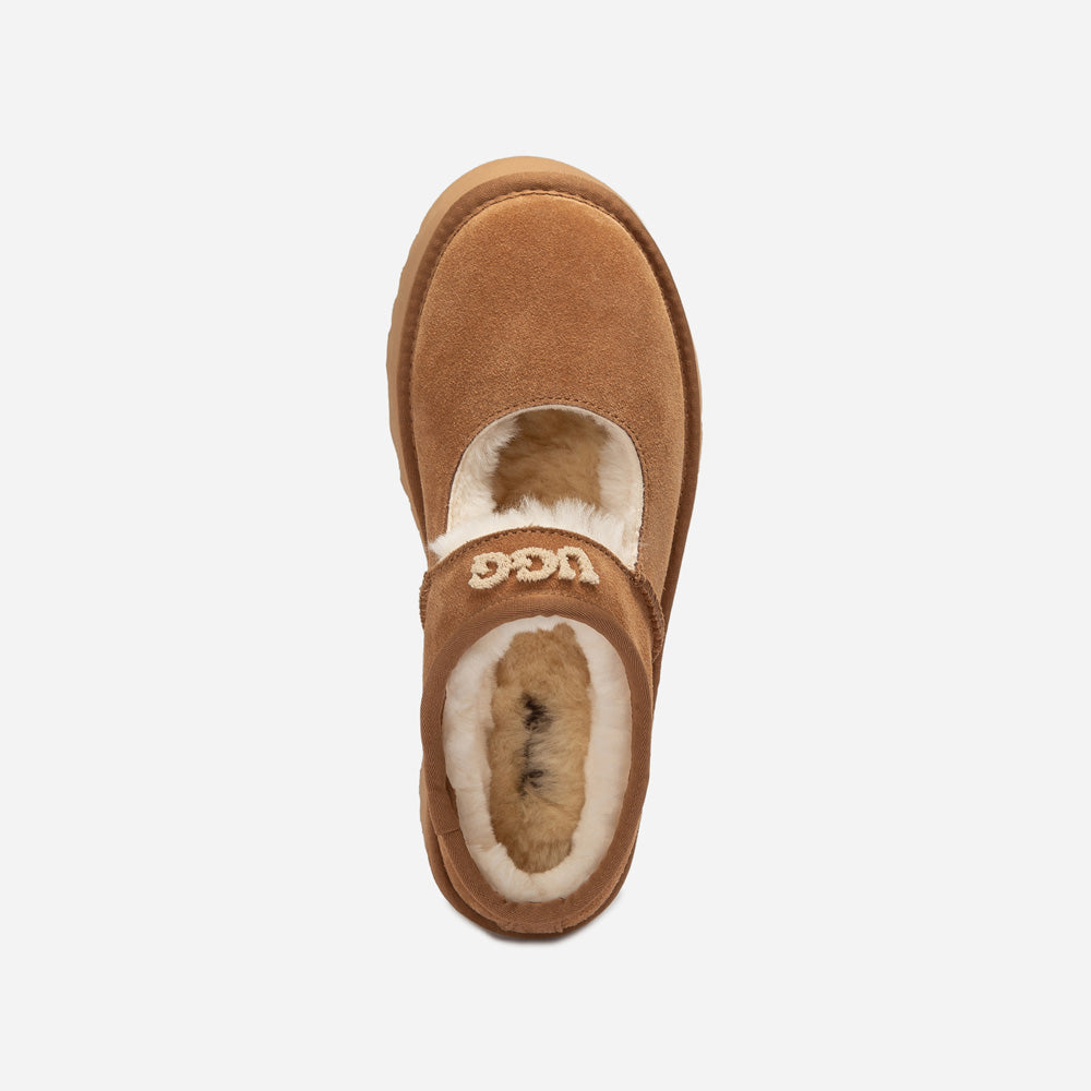 Ugg Mary Jane Emb Logo Platform-Women Moccasins Loafers-PEROZ Accessories