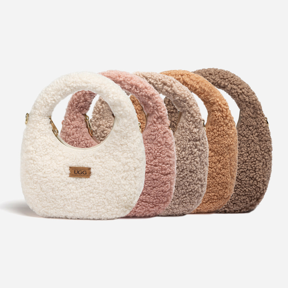 Ugg Momo Shearling Shoulder Bag-PEROZ Accessories