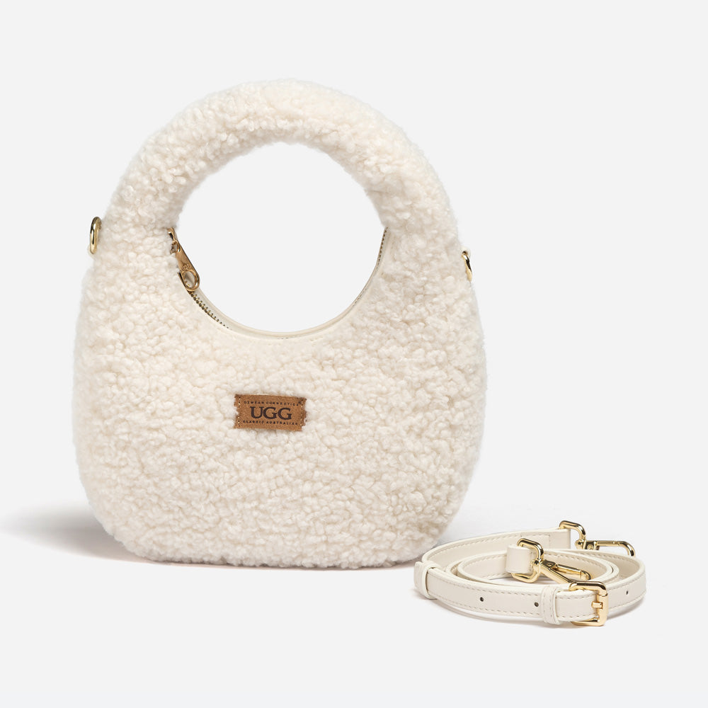 Ugg Momo Shearling Shoulder Bag-PEROZ Accessories