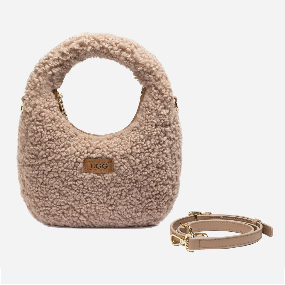 Ugg Momo Shearling Shoulder Bag-PEROZ Accessories