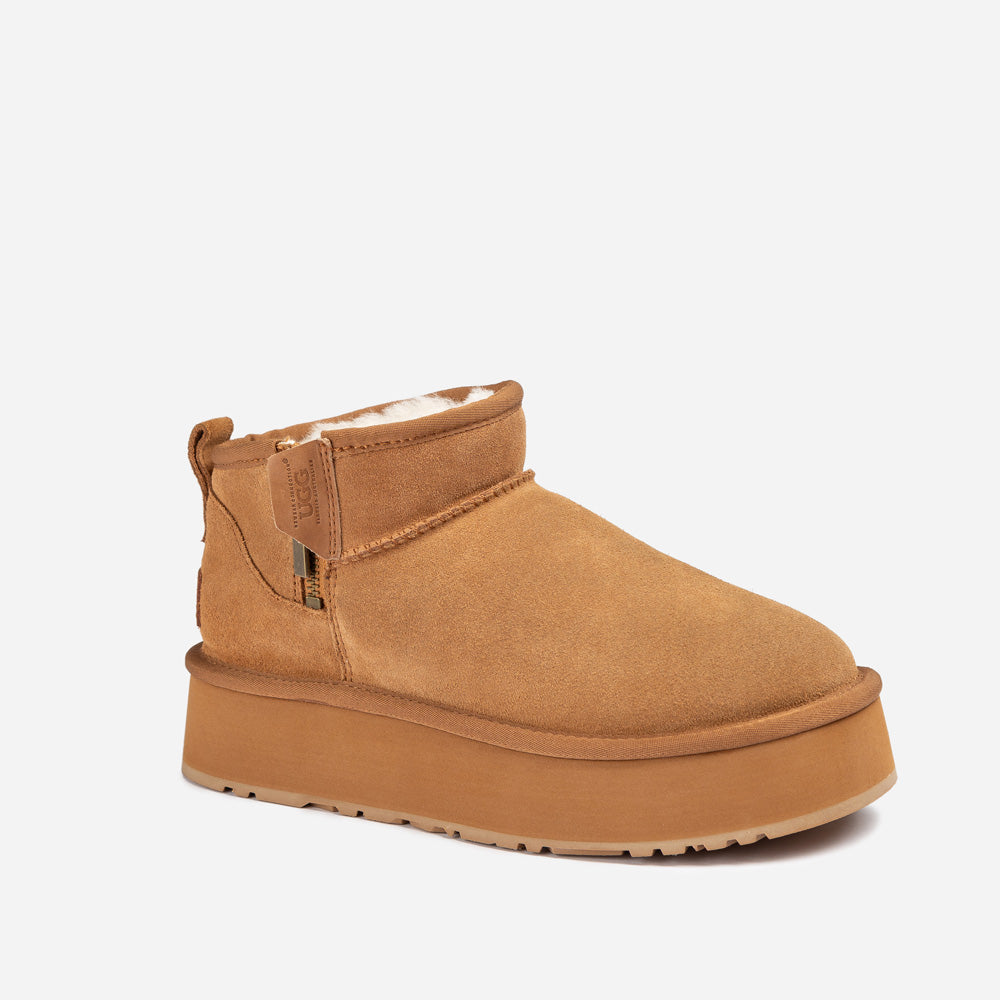Ugg Platform Beri Zipper Boots-PEROZ Accessories