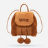 Ugg Pompom Fluffy Backpack-PEROZ Accessories
