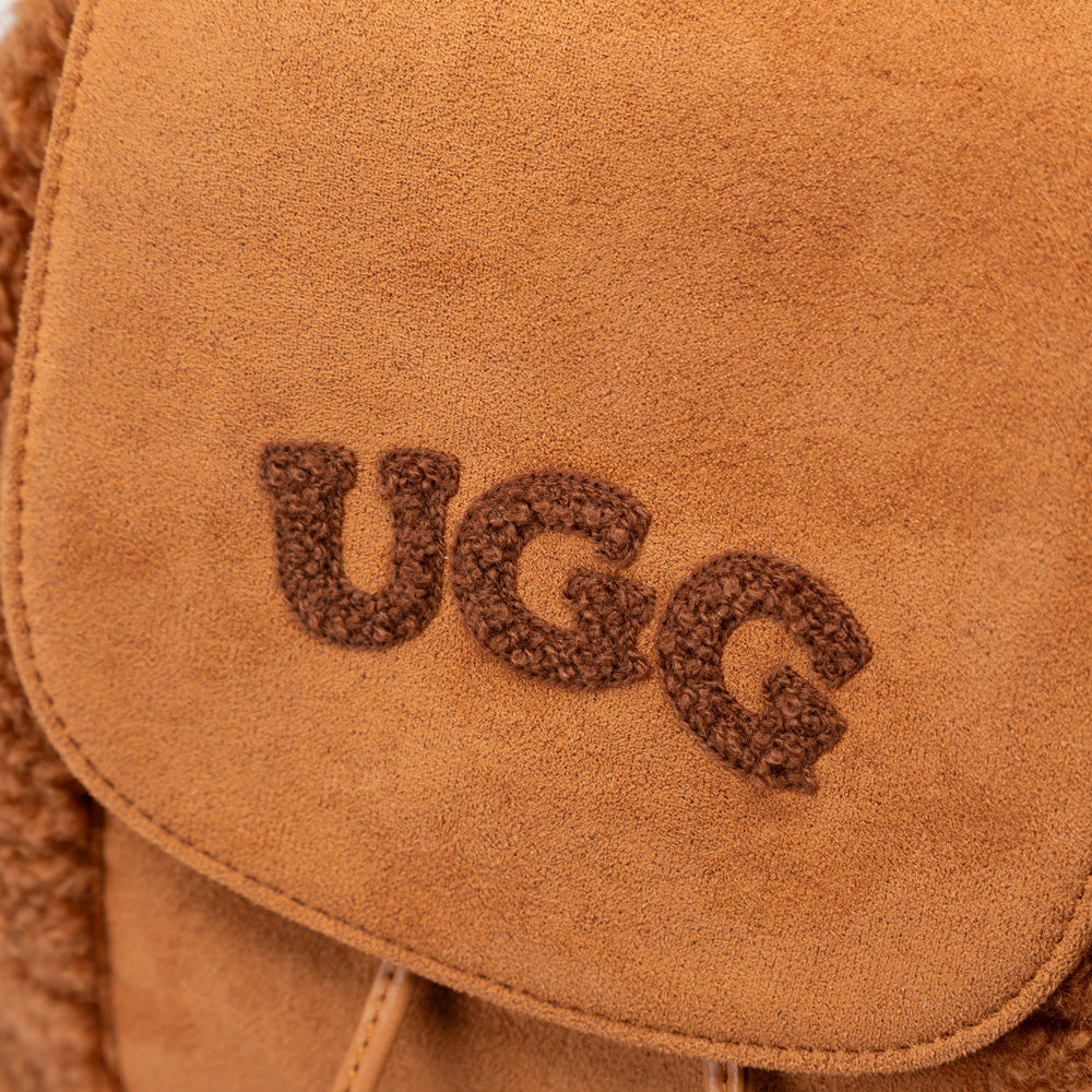 Ugg Pompom Fluffy Backpack-PEROZ Accessories