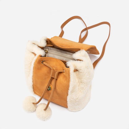 Ugg Pompom Fluffy Backpack-PEROZ Accessories