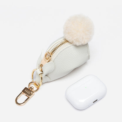 Ugg Rabbit Airpod Bag Pendant-KEYRING-PEROZ Accessories