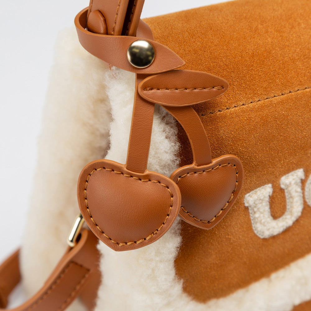 Ugg Shearling Logo Hand Bag-PEROZ Accessories