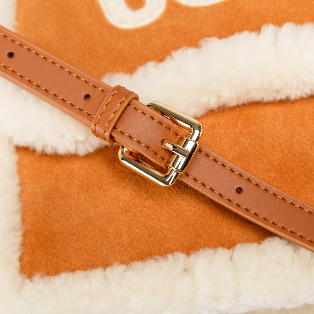 Ugg Shearling Logo Hand Bag-PEROZ Accessories