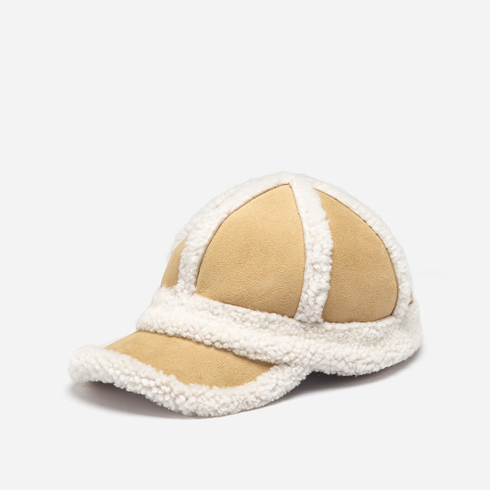 Ugg Sheepskin Baseball Cap-Double Face Sheepskin Hats-PEROZ Accessories