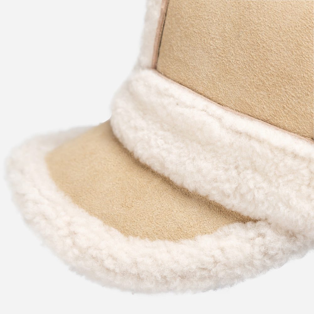 Ugg Sheepskin Baseball Cap-Double Face Sheepskin Hats-PEROZ Accessories