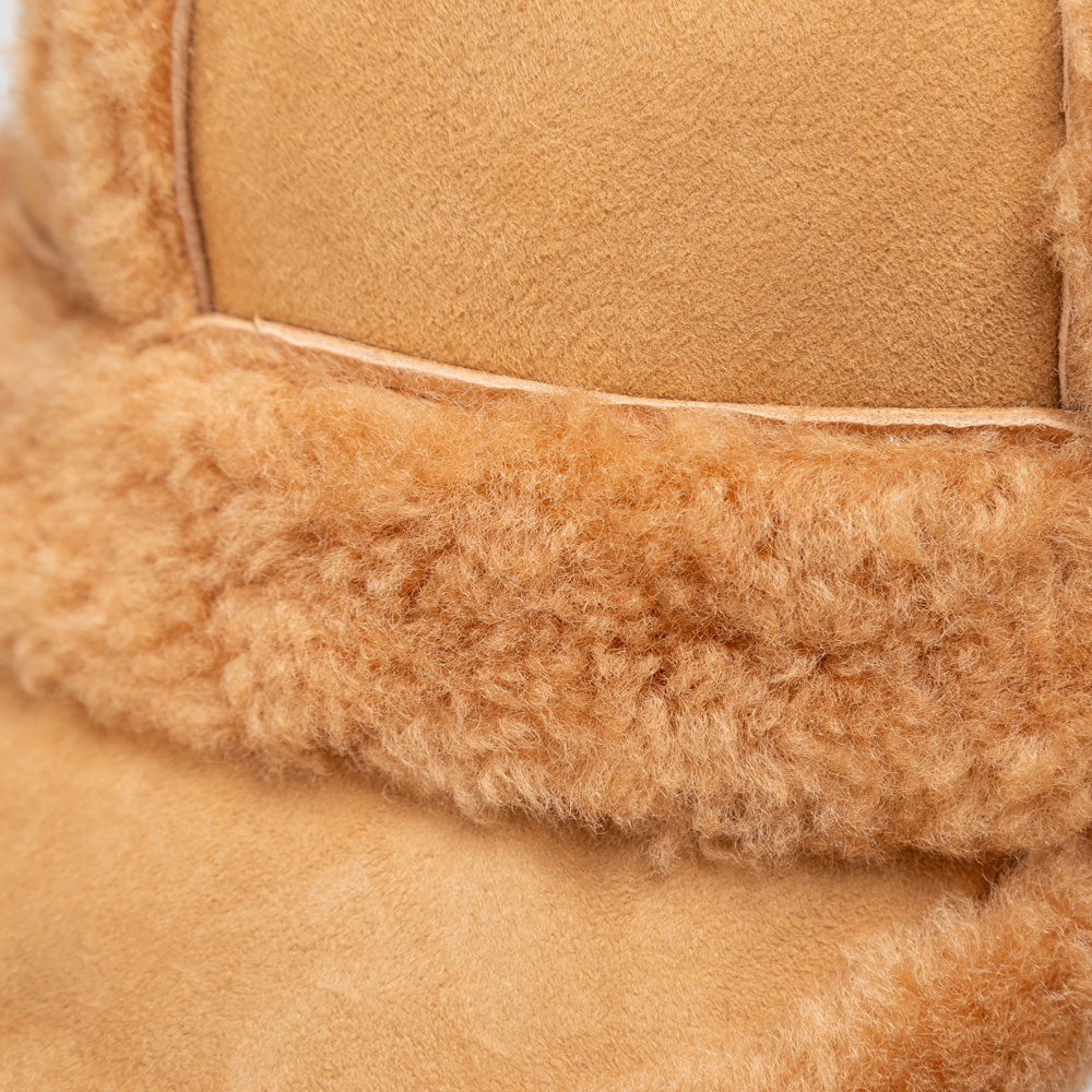 Ugg Sheepskin Baseball Cap-Double Face Sheepskin Hats-PEROZ Accessories