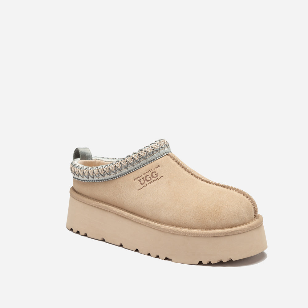 Ugg Sydney Spring Platform Slipper (Water Resistant) (Detachable Wool Insole)-Women Slippers-PEROZ Accessories