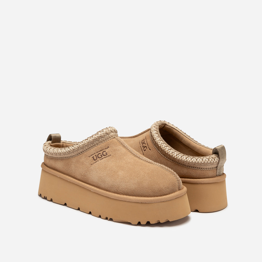 Ugg Sydney Spring Platform Slipper (Water Resistant) (Detachable Wool Insole)-Women Slippers-PEROZ Accessories