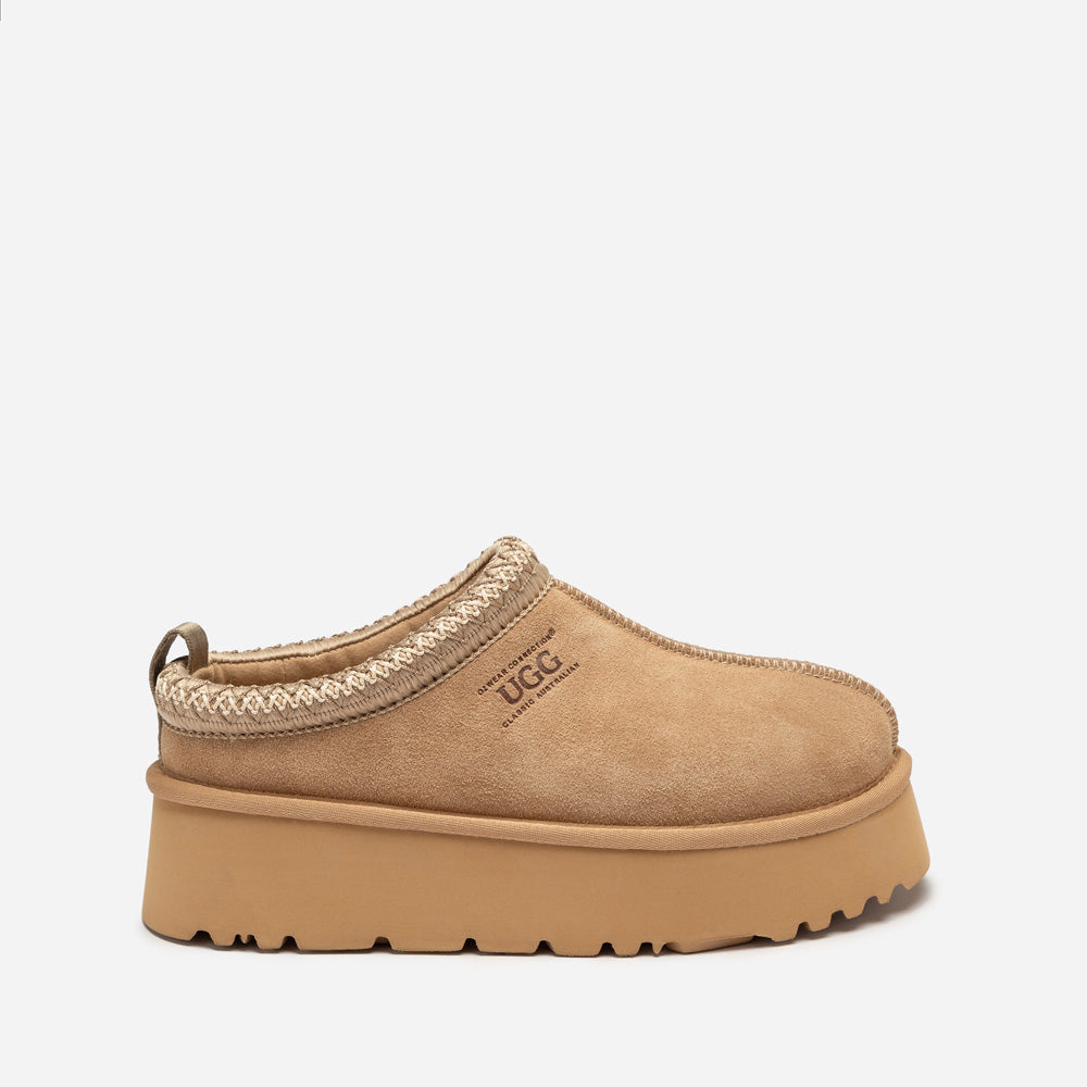 Ugg Sydney Spring Platform Slipper (Water Resistant) (Detachable Wool Insole)-Women Slippers-PEROZ Accessories