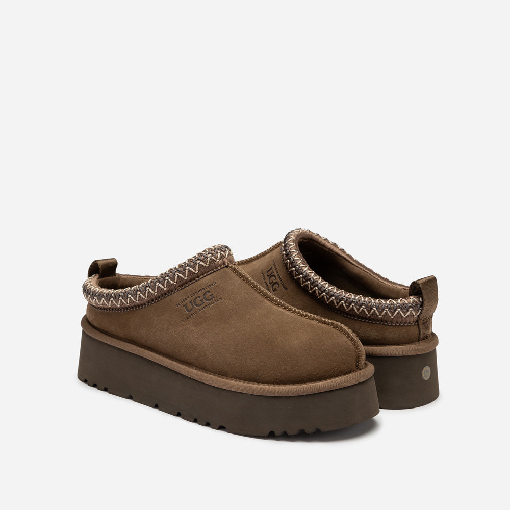 Ugg Sydney Spring Platform Slipper (Water Resistant) (Detachable Wool Insole)-Women Slippers-PEROZ Accessories