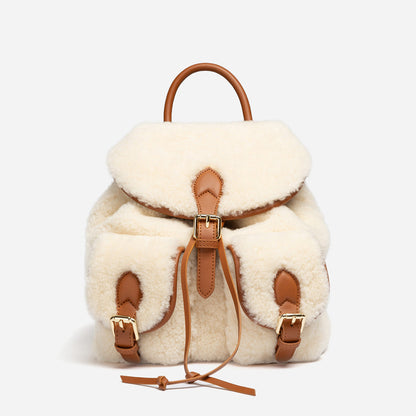 Ugg Teddy Fluffy Backpack-PEROZ Accessories
