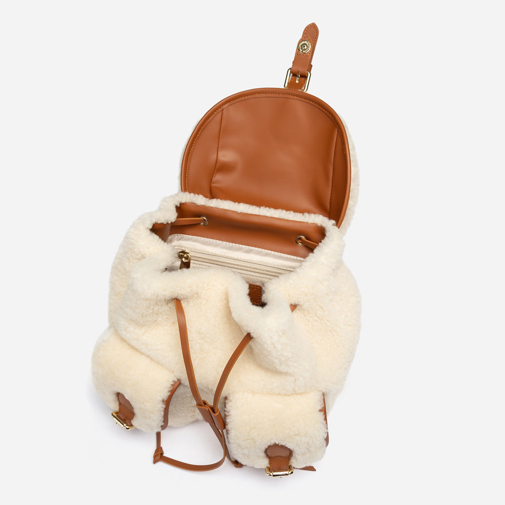 Ugg Teddy Fluffy Backpack-PEROZ Accessories