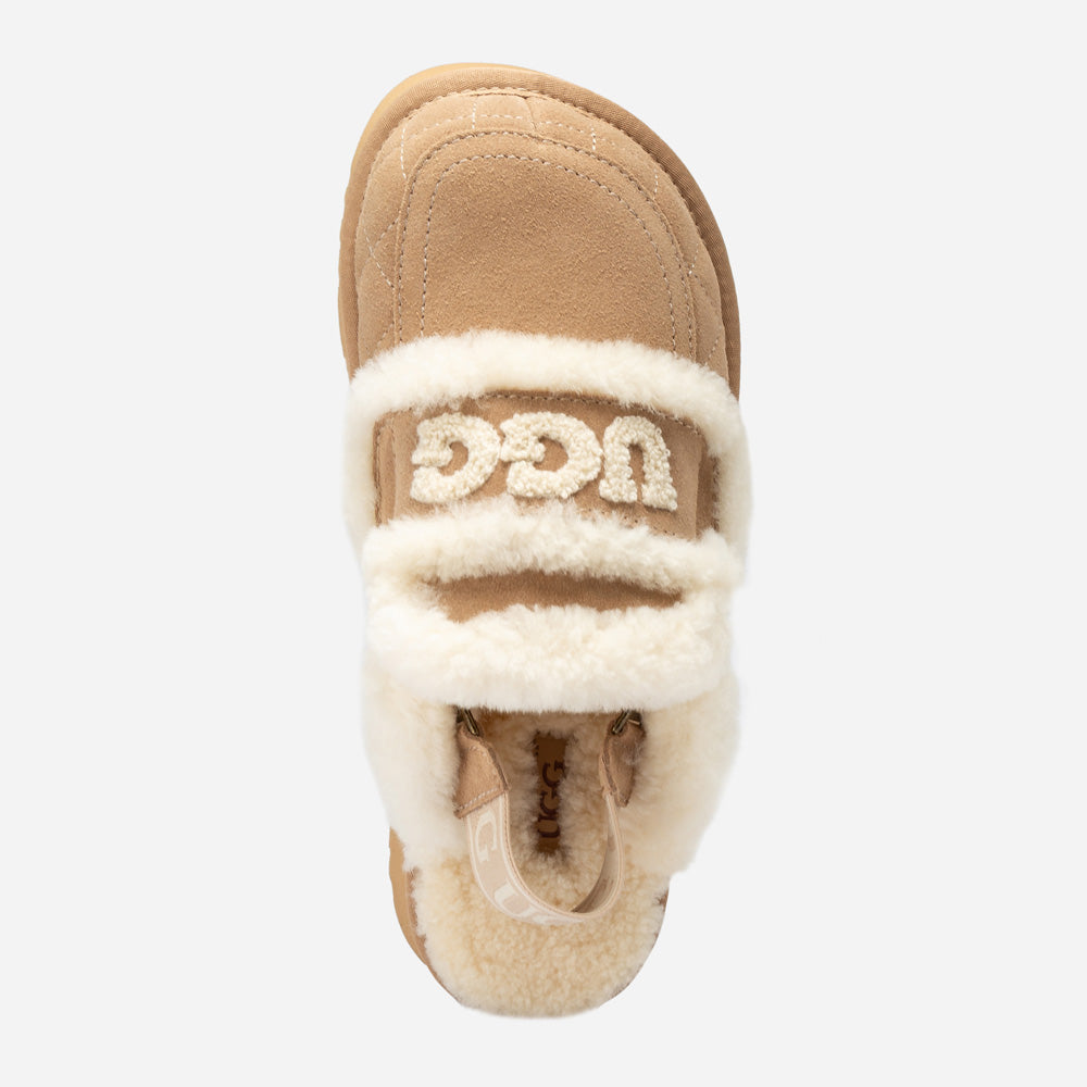 Ugg Violet Matelassé Shearling Platform Slipper (Detachable Feature)-Women Slippers-PEROZ Accessories