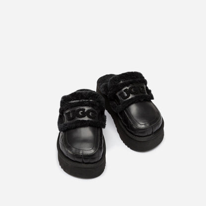 Ugg Violet Matelasse Shearling Platform Slipper-Women Slippers-PEROZ Accessories