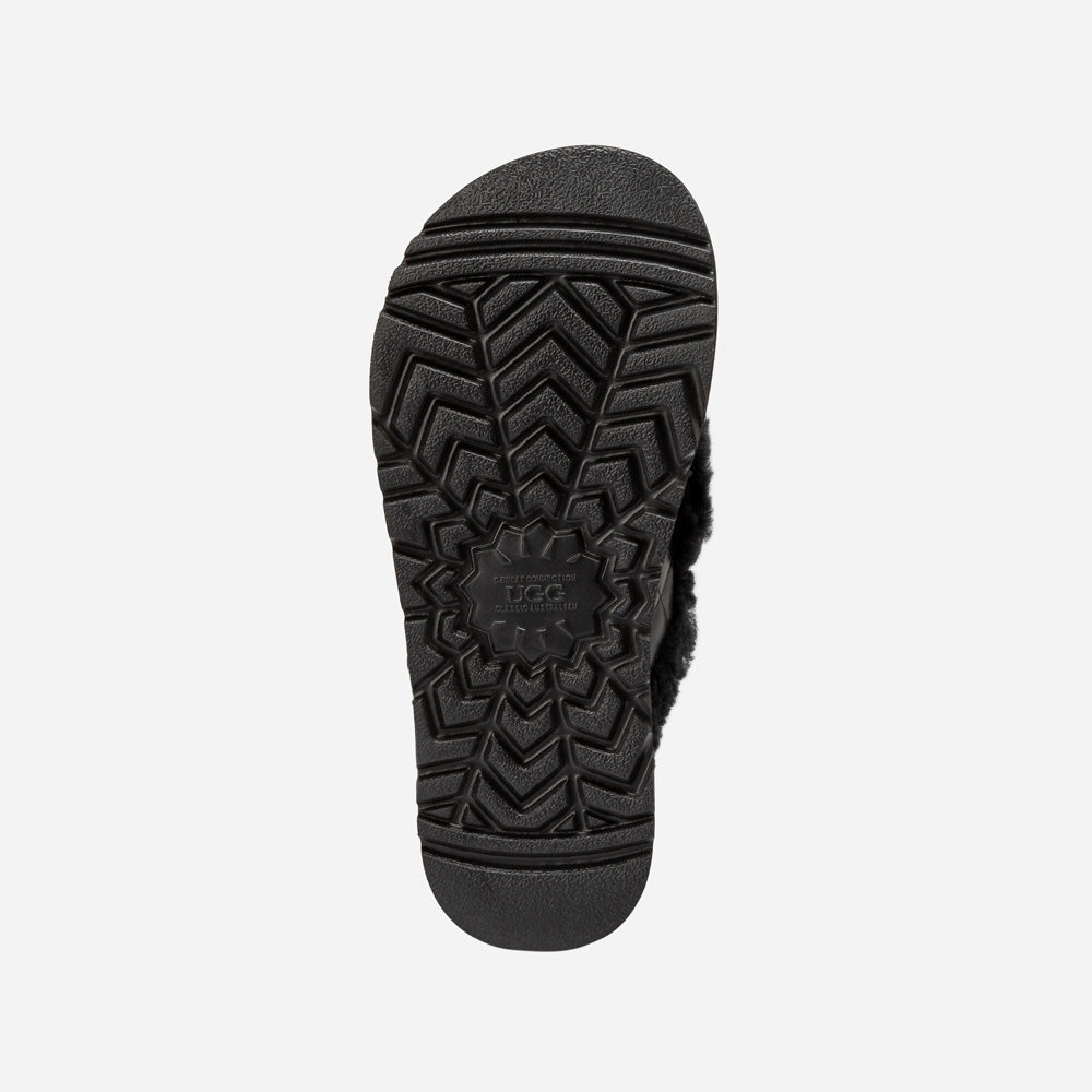 Ugg Violet Matelasse Shearling Platform Slipper-Women Slippers-PEROZ Accessories