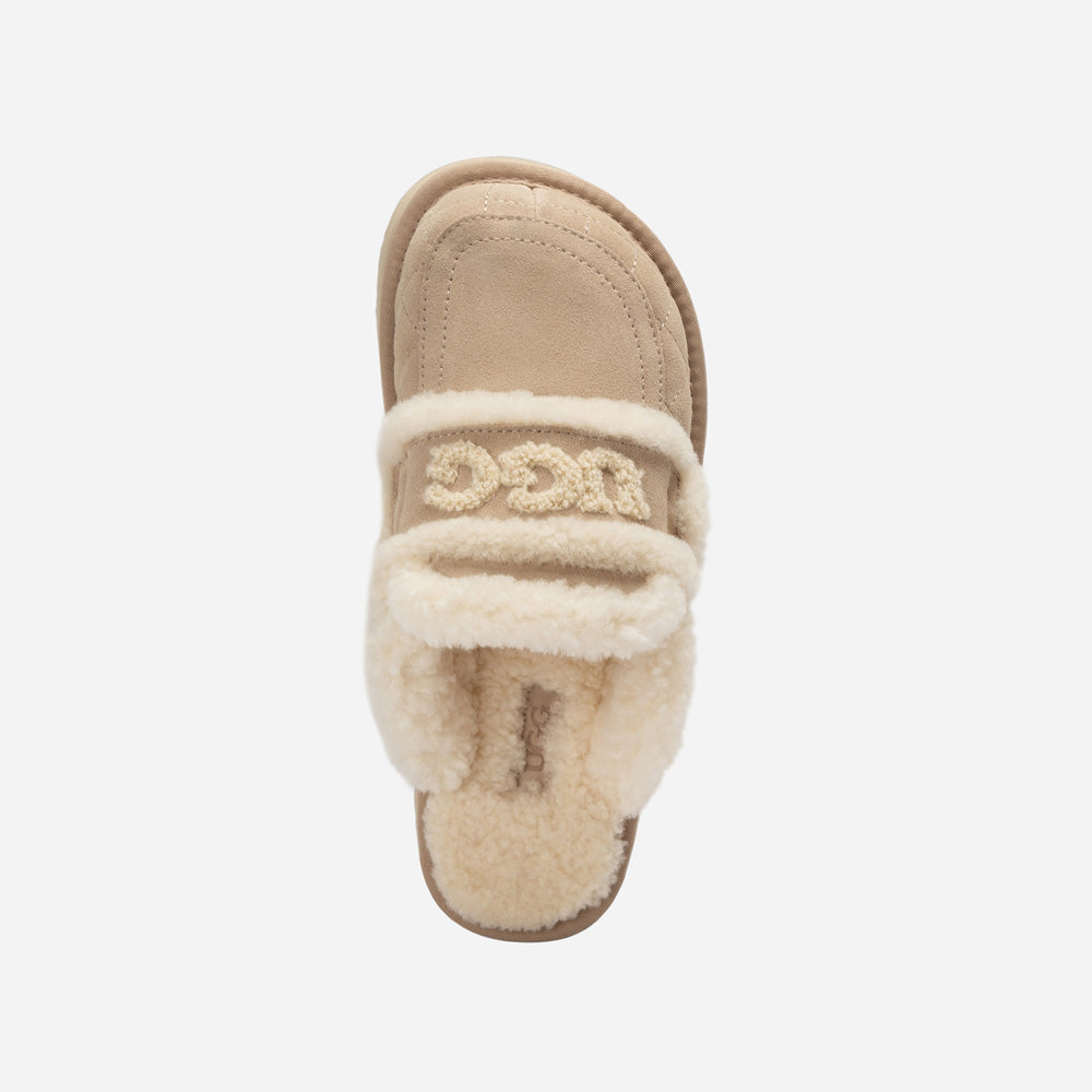 Ugg Violet Matelasse Shearling Platform Slipper-Women Slippers-PEROZ Accessories