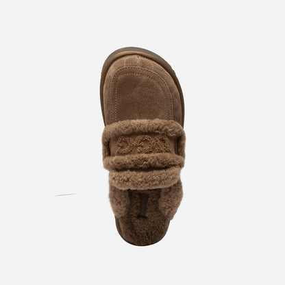 Ugg Violet Matelasse Shearling Platform Slipper-Women Slippers-PEROZ Accessories