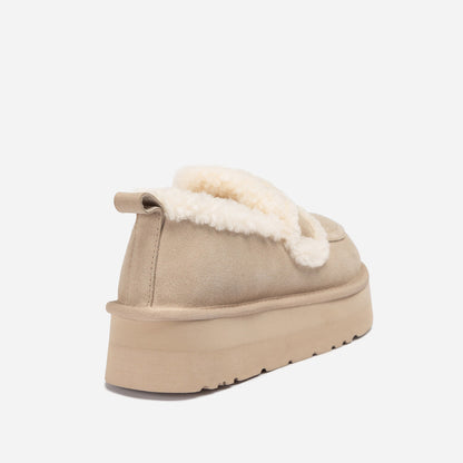 Ugg Violet Shearling Platform Loafer-PEROZ Accessories