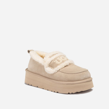 Ugg Violet Shearling Platform Loafer-PEROZ Accessories