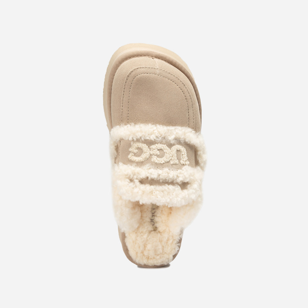 Ugg Violet Shearling Platform Slipper-PEROZ Accessories