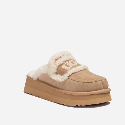 Ugg Violet Shearling Platform Slipper-PEROZ Accessories