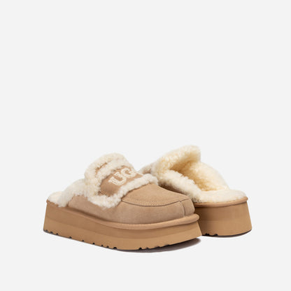 Ugg Violet Shearling Platform Slipper-PEROZ Accessories