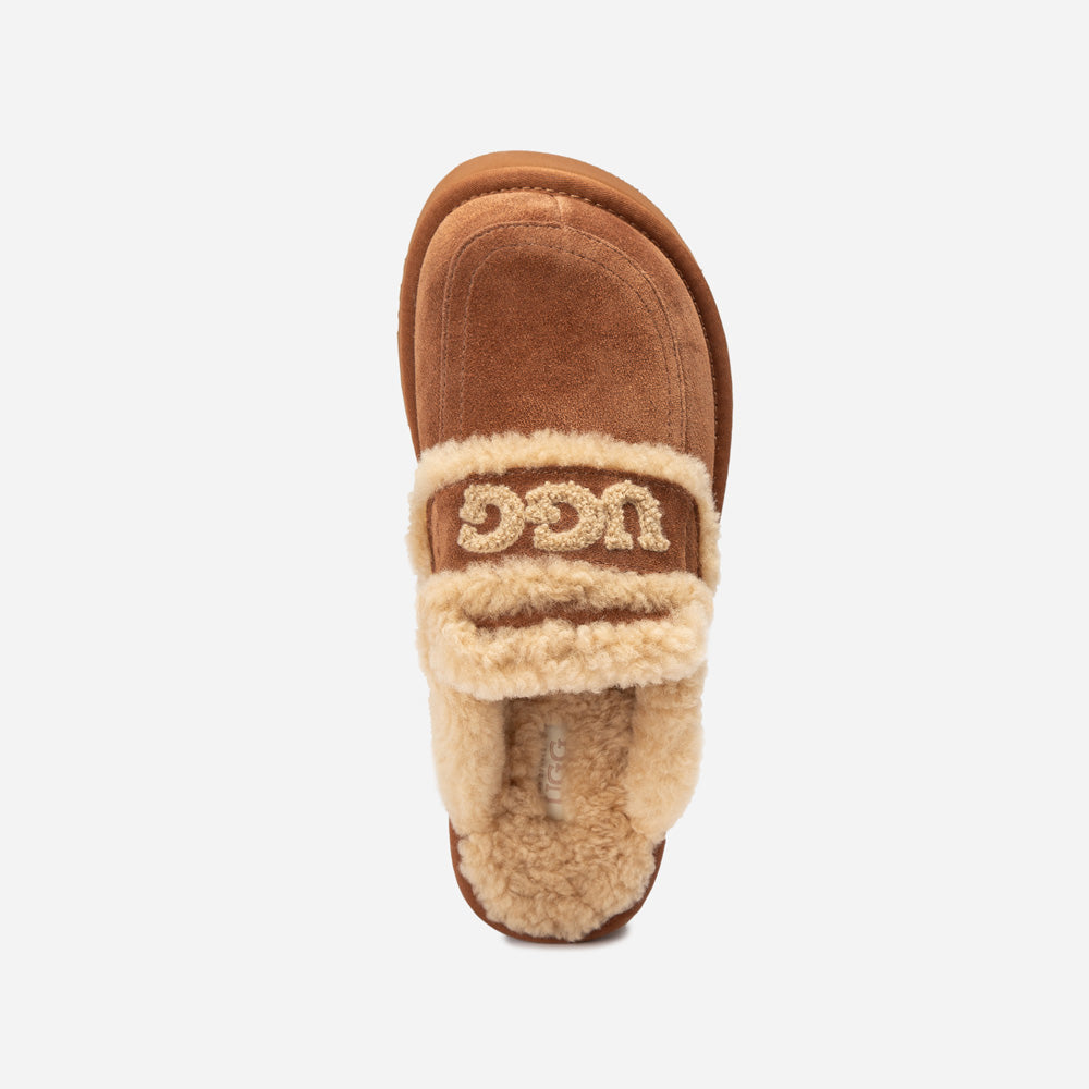 Ugg Violet Shearling Platform Slipper-PEROZ Accessories