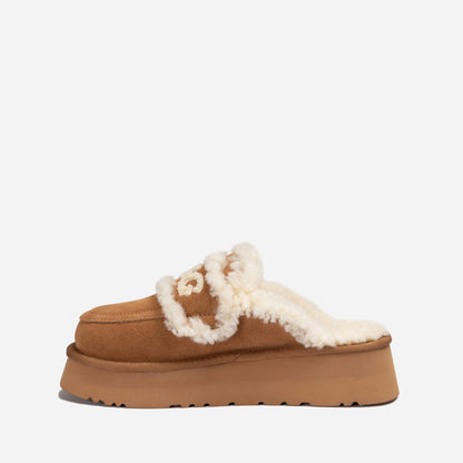 Ugg Violet Shearling Platform Slipper-PEROZ Accessories