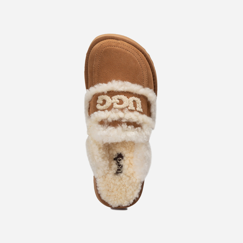 Ugg Violet Shearling Platform Slipper-PEROZ Accessories