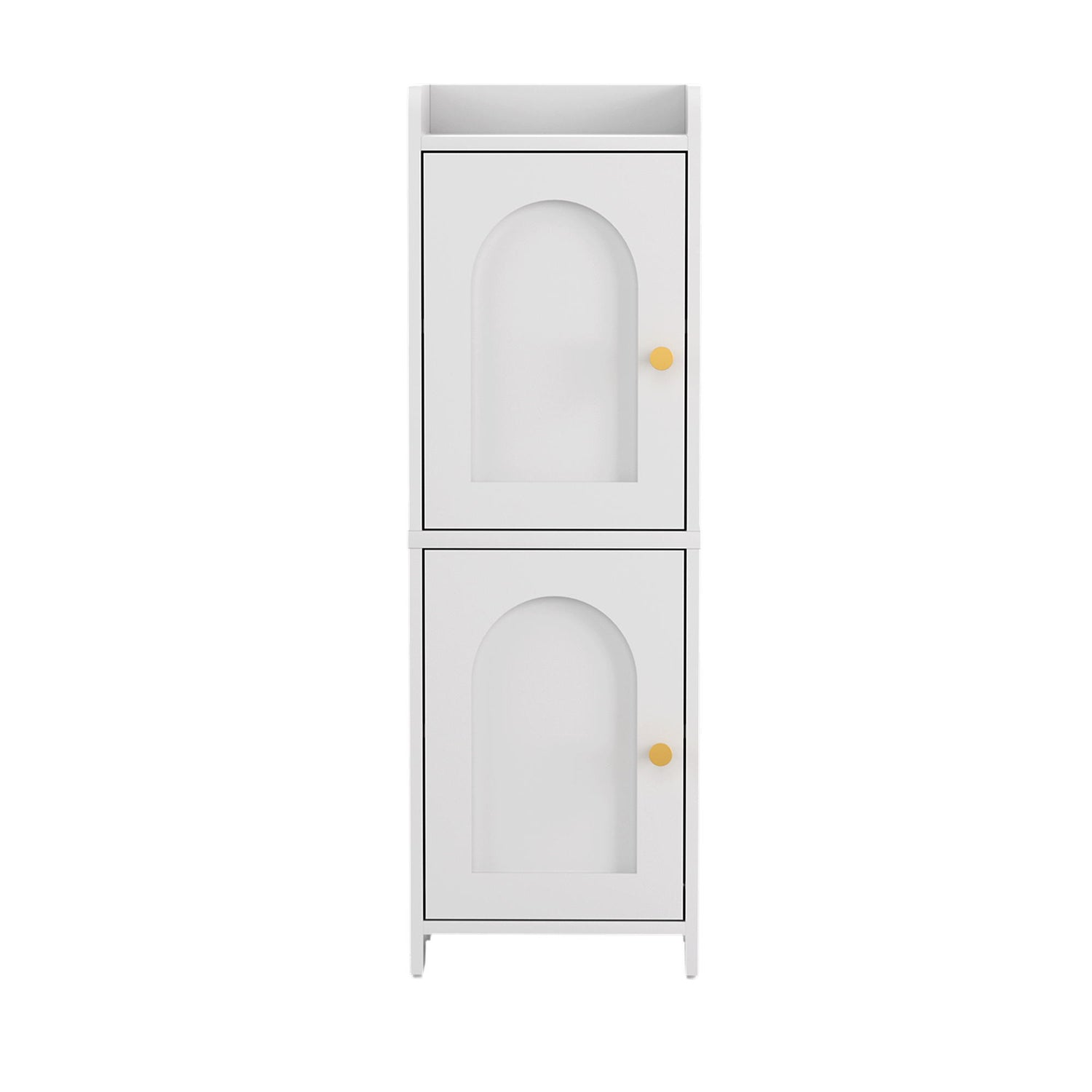 Artiss Bathroom Storage Cabinet 2-Tier Slim Toilet Organizer Adjustable White-Furniture > Bathroom > Bathroom Cabinets, Cupboards &amp; Storage-PEROZ Accessories