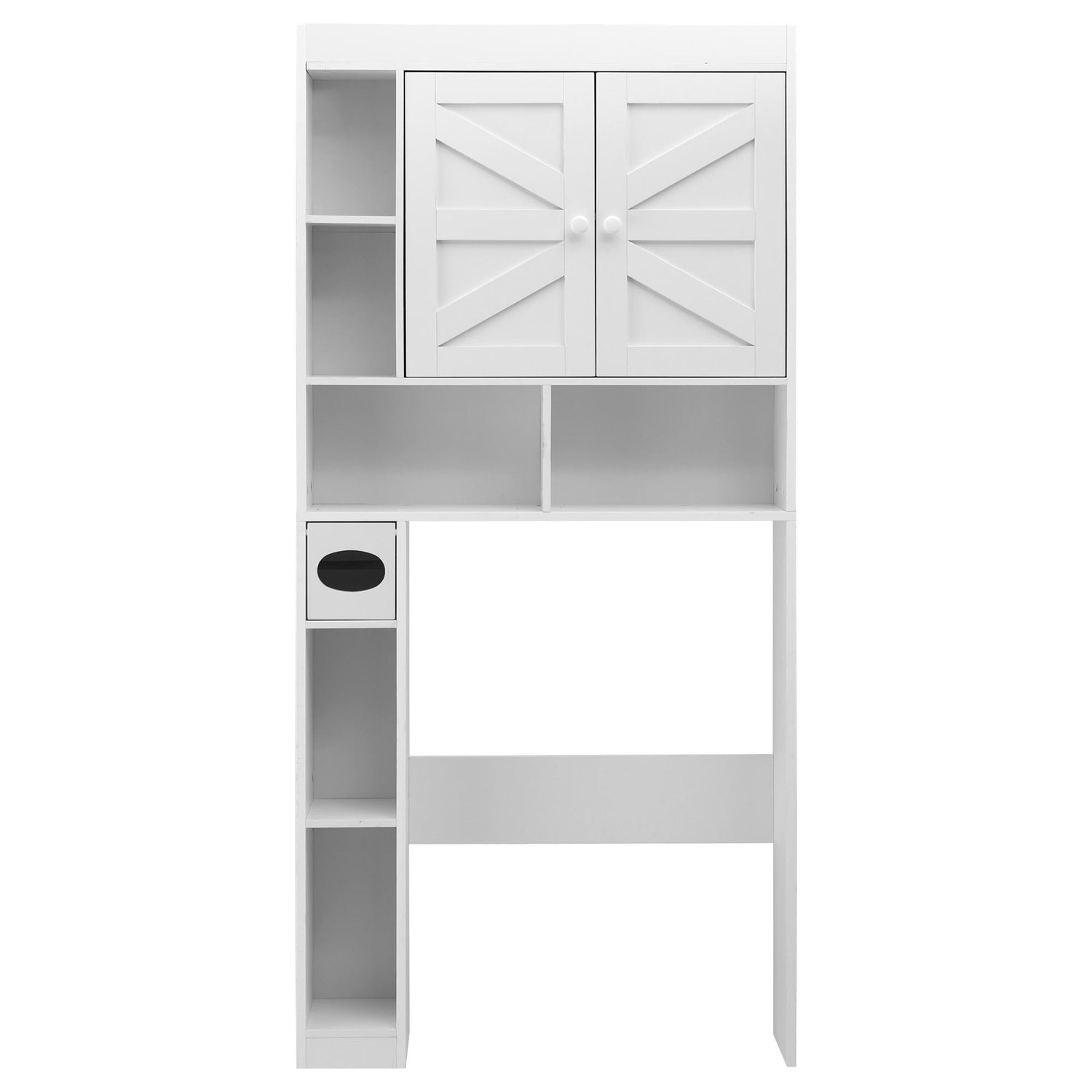 Artiss Bathroom Storage Cabinet Over The Toilet Organiser Laundry Shelf Holder-Furniture > Bathroom > Bathroom Cabinets, Cupboards &amp; Storage-PEROZ Accessories