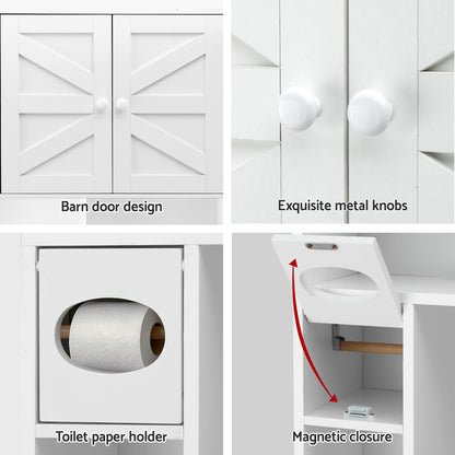 Artiss Bathroom Storage Cabinet Over The Toilet Organiser Laundry Shelf Holder-Furniture > Bathroom > Bathroom Cabinets, Cupboards &amp; Storage-PEROZ Accessories