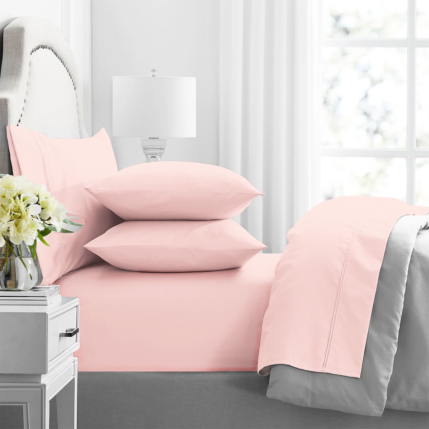 Premium 1000 Thread Count Egyptian Primrose Cotton Sheet Sets by Renee Taylor-Home &amp; Garden &gt; Bedding &gt; Bed Sheets-PEROZ Accessories