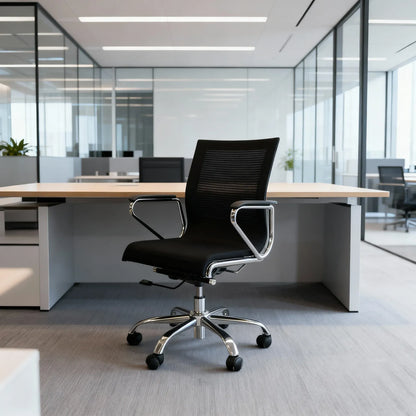 EBGO Adjustable Mid-Back Office Chair-Furniture > Office > Office &amp; Desk Chairs-PEROZ Accessories