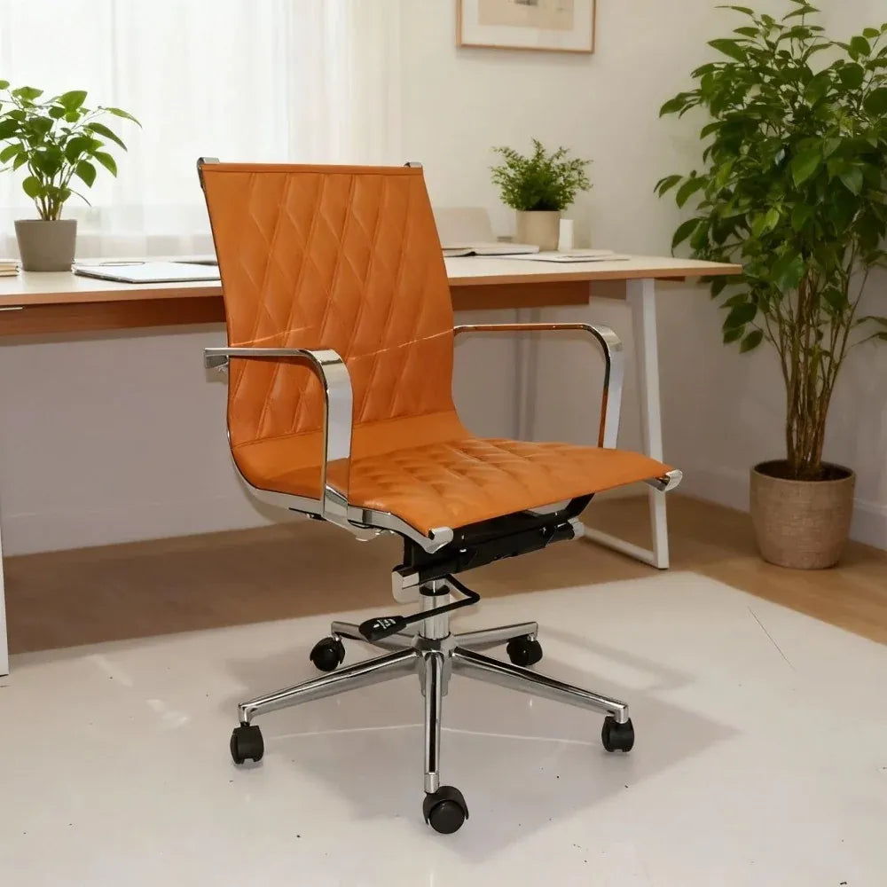 EBGO Adjustable Mid-Back Office Chair-Furniture > Office > Office &amp; Desk Chairs-PEROZ Accessories