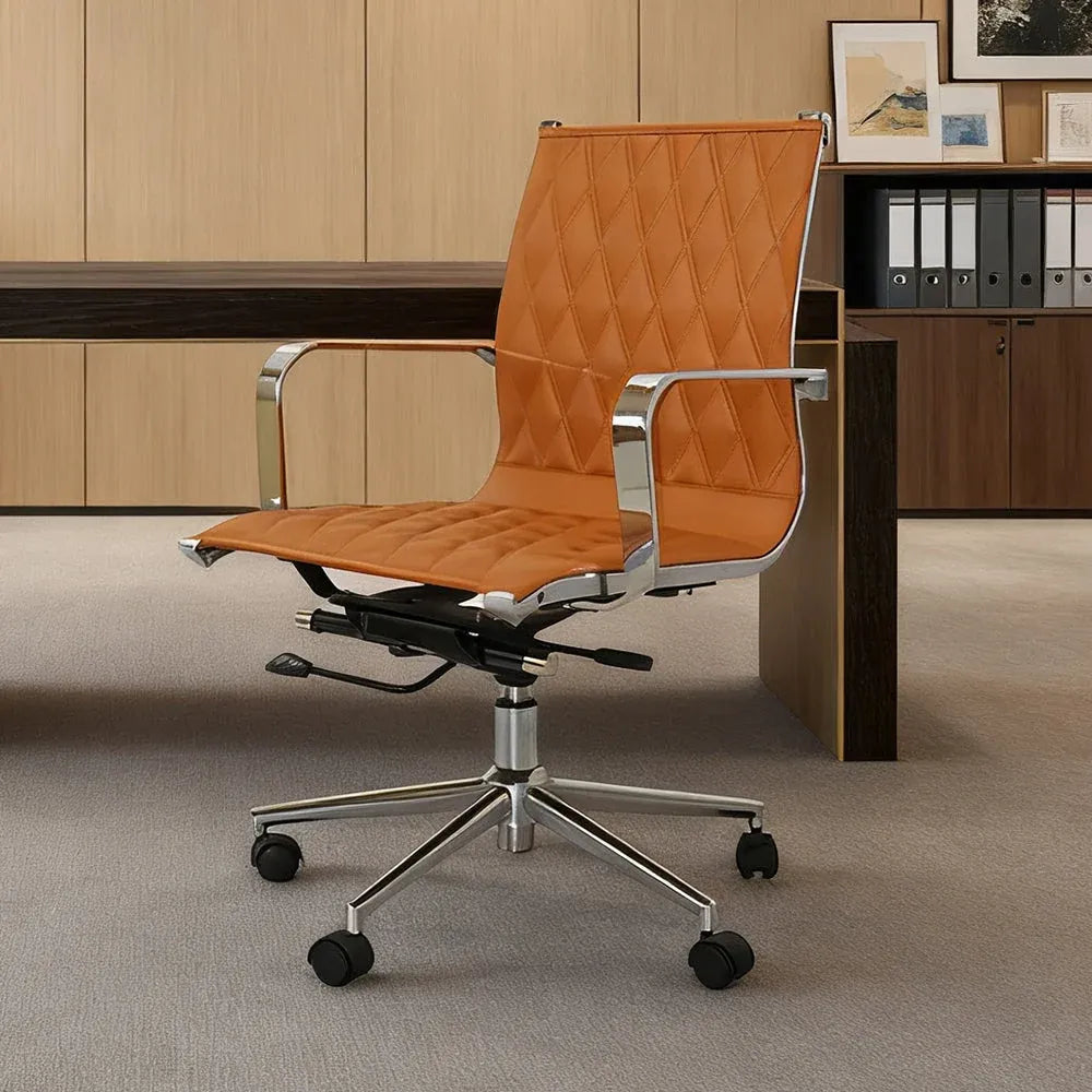 EBGO Adjustable Mid-Back Office Chair-Furniture > Office > Office &amp; Desk Chairs-PEROZ Accessories